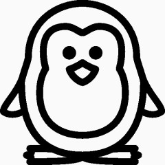 圣诞假期企鹅图标