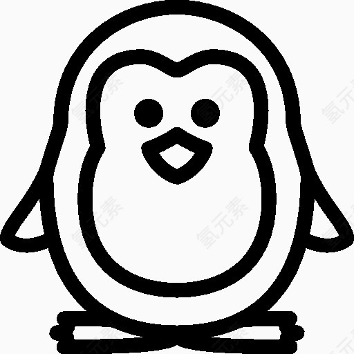 圣诞假期企鹅图标