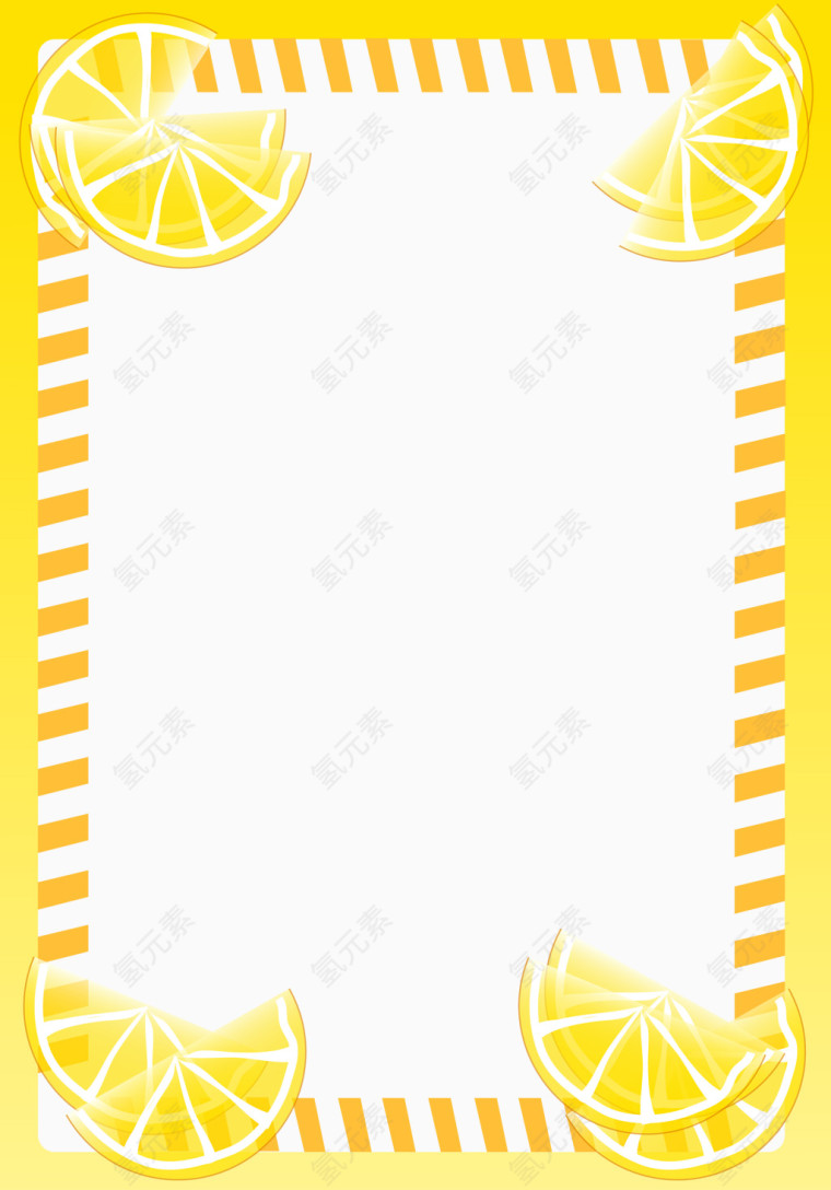 黄色海报边框