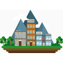 几何城市建筑