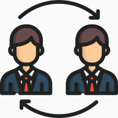公司团队商务使用免抠图标icon