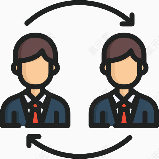公司团队商务使用免抠图标icon