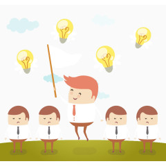 卡通优胜男子插画矢量素材