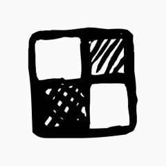 美味手绘社会快乐的图标1部分：社交媒体和通信