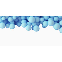 漂浮的蓝色球体