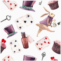 卡通动漫袋鼠爱丽丝梦游仙境