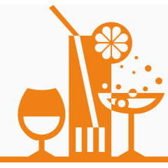 夏日冷饮简约素材