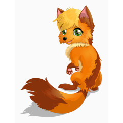 卡通狸猫矢量图