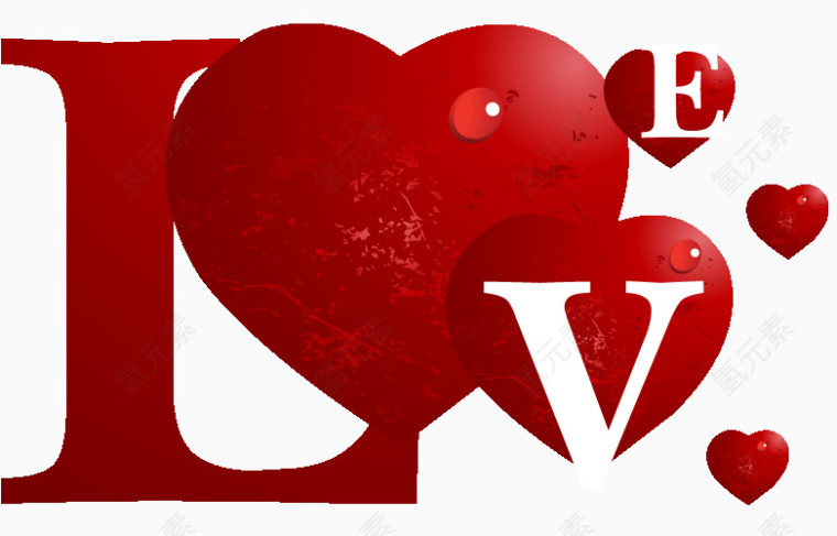 love心形字体设计