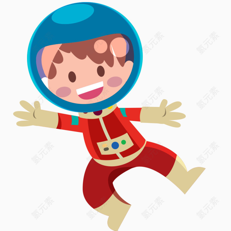 星球宇航员卡通素材