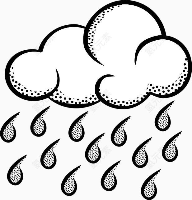 积雨云手绘