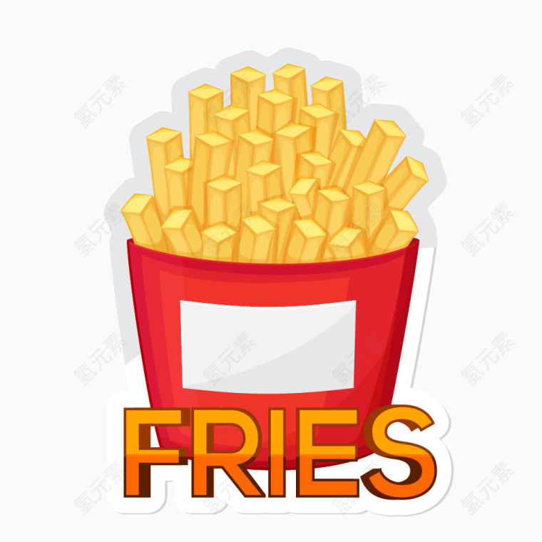 卡通手绘FRIES