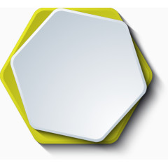 PPT元素双层多边形