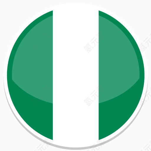 尼日利亚Flat-Round-World-Flag-icons