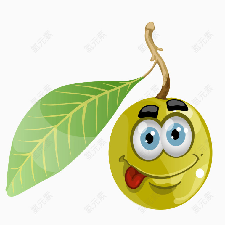 卡通蔬菜表情素材