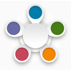 矢量PPT信息标签素材