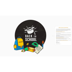 手绘文具矢量图