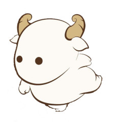 卡通手绘小羊
