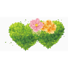 爱心花树