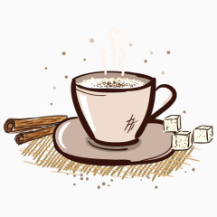 下午茶休闲咖啡矢量