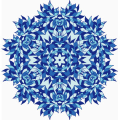 装饰抽象花纹青花瓷纹样