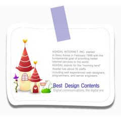 圣诞节元素卡通装饰便签条