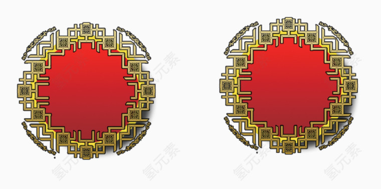 中国风几何装饰元素