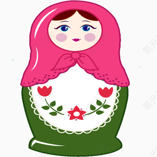 套娃娃娃俄罗斯套娃的图标