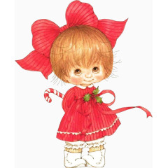 红裙子的小女孩