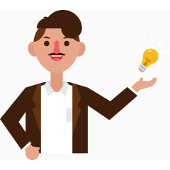 矢量有创意的男人