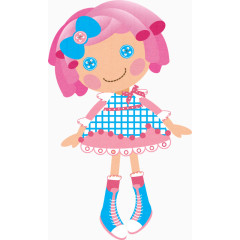 卡通粉色布偶洋娃娃