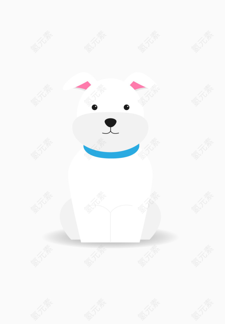 彩色卡通小狗