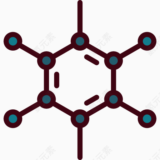 科学研究学习系列全套彩色图标基因