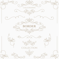 矢量古典花纹素材