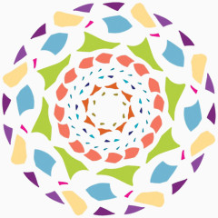 不规则的花束花环带动态感觉