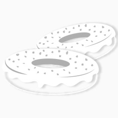 卡通甜甜圈手绘