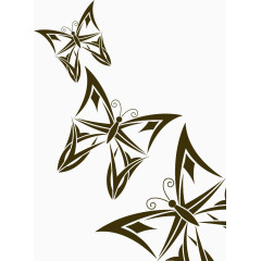 矢量蝴蝶装饰图案免扣素材