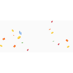 飘落红包金币钱币