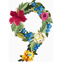   创意数字花环字9