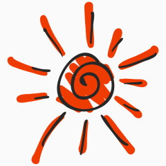 手绘太阳超好看