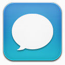 蓝色的消息标识图标