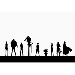 海贼王九人剪影