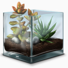 多汁的玻璃容器图标