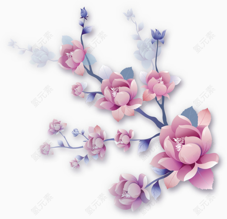 水墨植物花卉