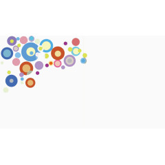 彩色圈圈PPT背景模板