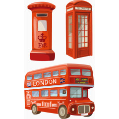 旅游英国PNG矢量素