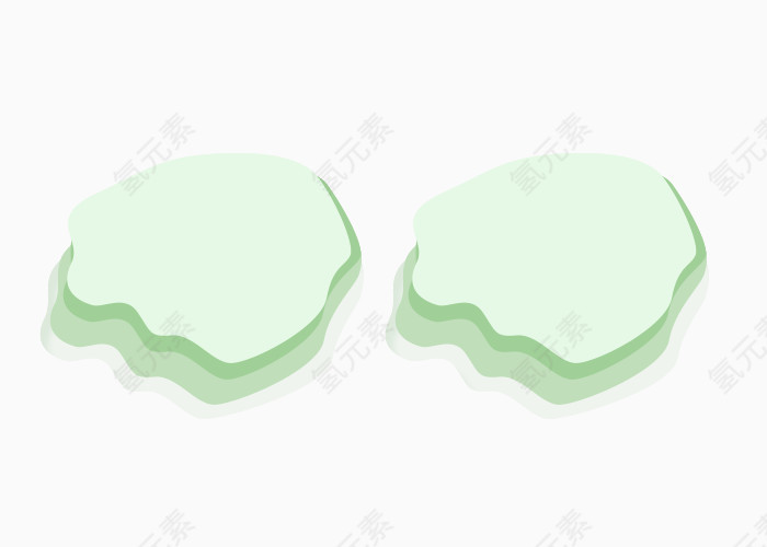 矢量不规则形状底框