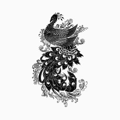 黑白动物装饰画