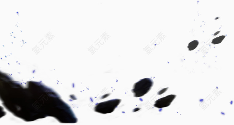 爆炸破碎石头