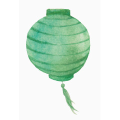 水彩花灯